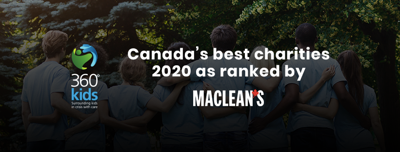 Canada's Best Charities 2020 - 360kids