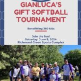 Gianluca's Gift Softball tournament event poster
