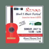 Ward 5 Music Festival July 12th 12-4pm Richmond Hill