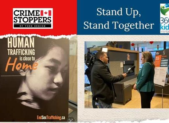 Crime Stoppers of York Region team up with 360kids for anti human trafficking campaign